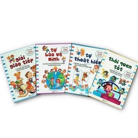 ĐỒ CHƠI - BỘ 4 CUỐN SÁCH KNS CHO BÉ