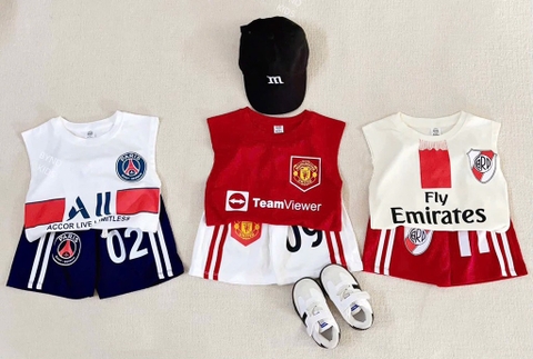SET BA BỘ BÓNG ĐÁ PARIS BÉ TRAI