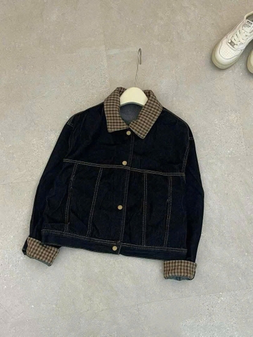 ÁO KHOÁC JEANS NỮ PHỐI CỔ KẺ THU ĐÔNG SẴN
