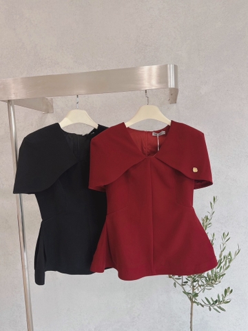ÁO CỘC CHOÀNG VAI HAI LỚP LI EO KÈM TAG NỮ SẴN (SALE 129k)