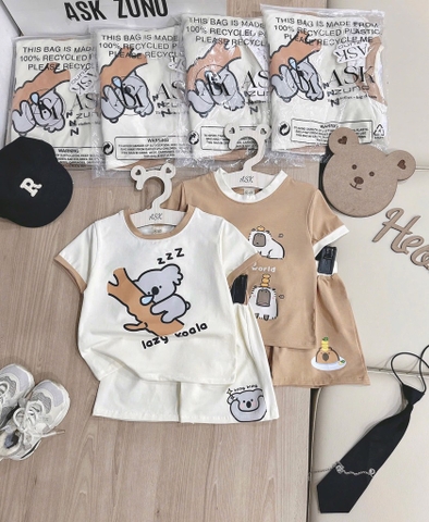 SET 2 BỘ CỘC NÂU BE GẤU KOALA BÉ TRAI SẴN (SALE 80k)