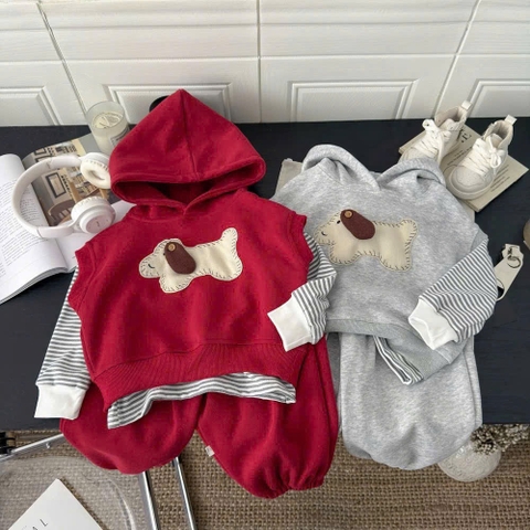 SET BỘ DÀI CÚN CON COVER 3 CHI TIẾT BÉ TRAI