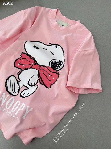 ÁO PHÔNG HỒNG SNOPY NỮ