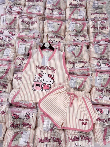 SET BỘ SÁT NÁCH HELLO KITTY HỒNG KẺ