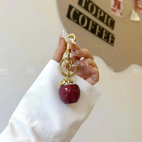 TÚI XÁCH PHỤ KIỆN - CHARM CHERRY ĐỎ