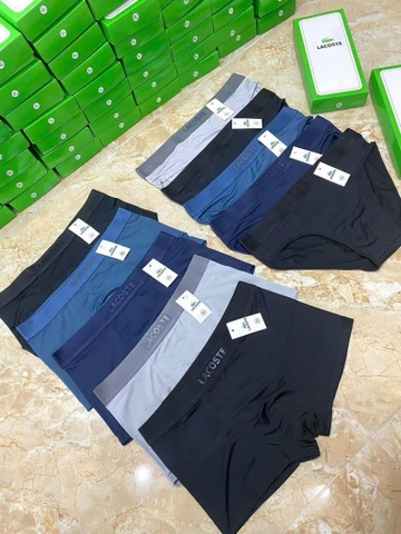 HỘP 5 QUẦN SỊP NAM LACOSTE DẬP NỔI THUN LẠNH CAO CẤP
