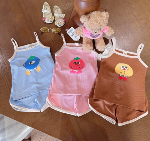 SET 3 BỘ 2 DÂY NÂU HỒNG XANH BÉ GÁI SẴN(XẢ 108k)