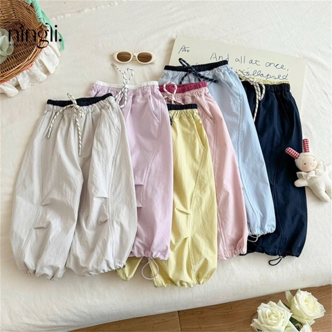 SET 3 QUẦN DÀI GIÓ BOM BÉ TRAI BÉ GÁI