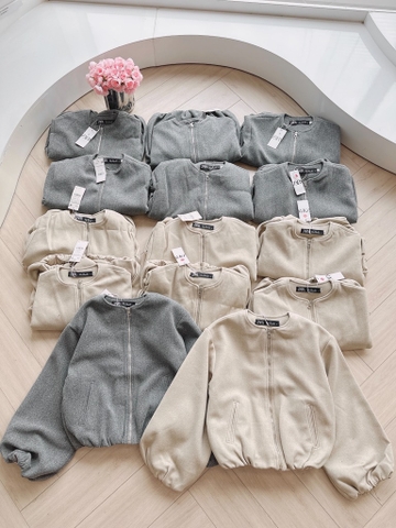 ÁO DẠ Z.R 2 LỚP CHUN GẤU DÀI TAY NỮ THU ĐÔNG