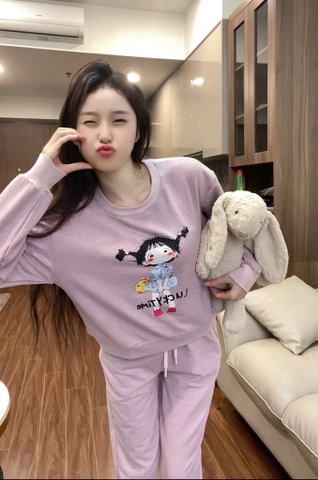 SET DÀI NỈ DƯ TÍM CÔ GÁI NỮ THU ĐÔNG