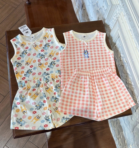 SET 2 BỘ BLUEY BA LỖ CHO BÉ GÁI SẴN