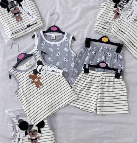 SET 2 BỘ CỘC BA LỖ TONE GHI KẺ BÉ TRAI