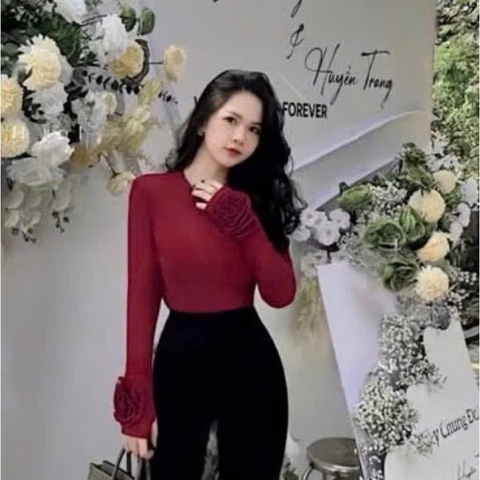 ÁO ZIP LÔNG TAY HOA NỮ THU ĐÔNG SẴN (xả 55k)