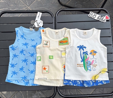 SET 3 BỘ BA LỖ CÂY DỪA BÉ TRAI XẢ 85k)