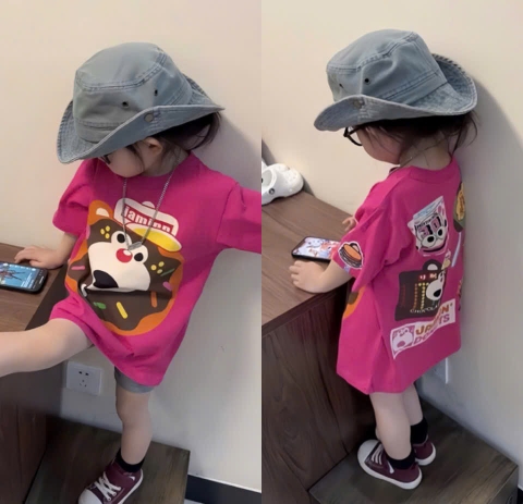 SET DONOUTS QUẦN XÁM BÉ GÁI