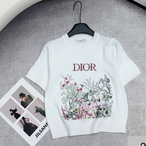 ÁO LEN DIOR HOA LÁ NỮ