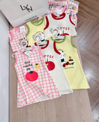 SET 3 VÁY SN MÈO CÀ CHUA BÉ GÁI