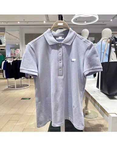 ÁO POLO CÁ SẤU XANH DƯƠNG NHẠT BASIC NỮ