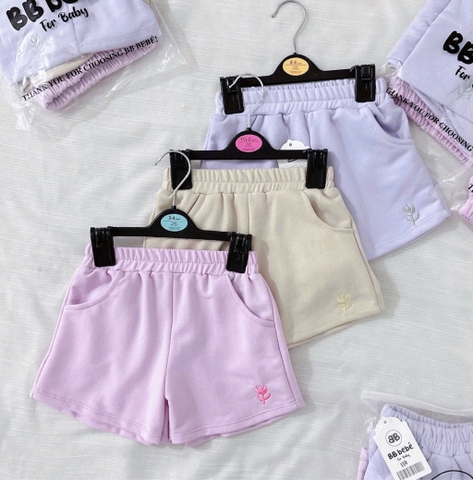 SET 3 QUẦN ĐÙI PASTEL TÍM BÉ GÁI SẴN