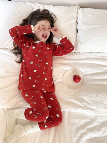 SET BỘ DÀI ĐỎ CHÓ MAY MẮN BÉ TRAI BÉ GÁI (TQ)