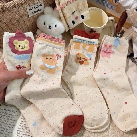 SET 10 ĐÔI TẤT HOẠ TIẾT CUTE