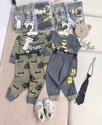 SET 2 BỘ DÀI BATMAN RÊU GHI BÉ TRAI