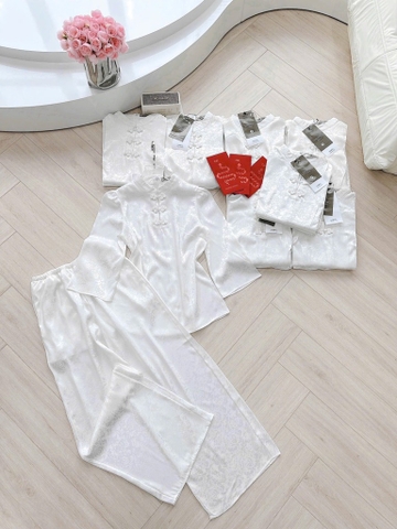 SET PHÁP PHỤC GẤM CỔ TÀU CÚC TẾT NỮ SẴN( SALE 149k)