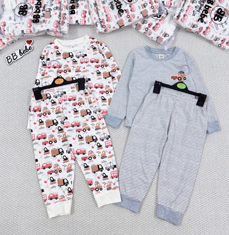 SET 2 BỘ DÀI OTO NHÍ MÀU ĐỎ KẺ GHI BÉ TRAI SẴN