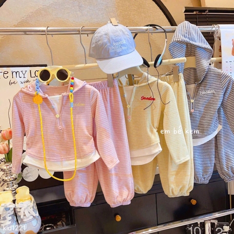 SET BỘ KẺ DÀI 3 MÀU HỒNG VÀNG XÁM BÉ GÁI