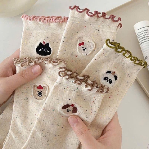 ĐỒ LÓT - SET 10 ĐÔI TẤT NỮ MẪU ĐỘNG VẬT SIÊU CƯNG