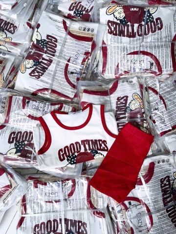 SET BỘ BA LỖ GOOD TIMES VIỀN ĐỎ BÉ GÁI( xả 39k)