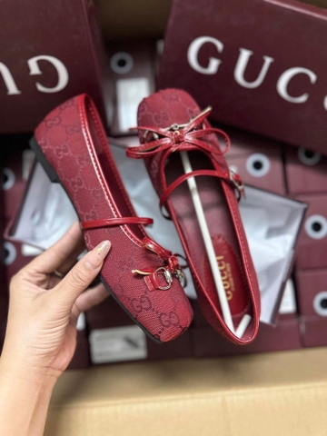 GIÀY DÉP - GIÀY GUCCI ĐỎ BÚP BÊ