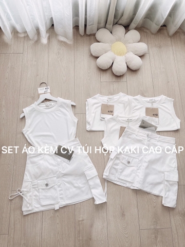 SET QUẦN TÚI HỘP MIX ÁO TĂM LẠNH(xả 85k)