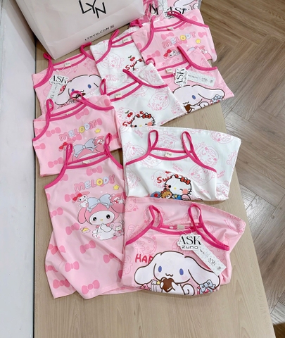 SET VÁY 2 DÂY KITTY MELODY BÉ GÁI