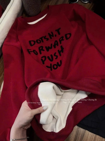 ÁO NỈ HOODIE MIU ĐÍNH ĐÁ FORM DẤU QUẦN NỮ THU ĐÔNG