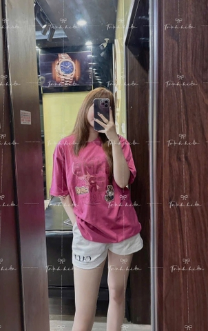 ÁO PHÔNG HỒNG GẤU NỮ SẴN