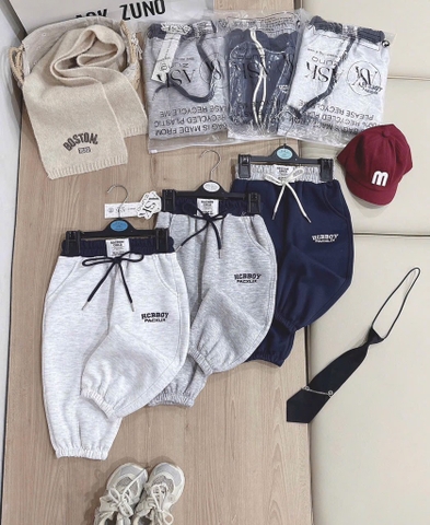 SET 3 QUẦN DÀI NỈ 2 DA TONE TRẮNG XÁM THAN BÉ TRAI