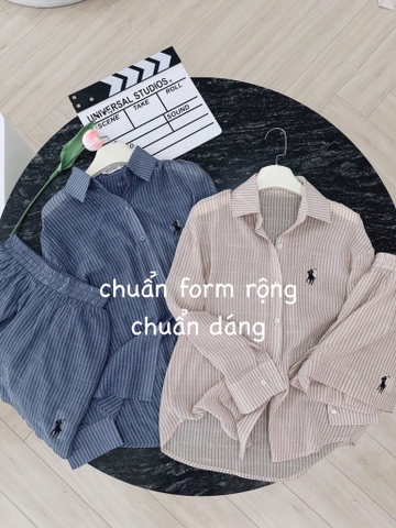 SET KẺ QUẦN 2 LỚP XẺ GẤU NỮ