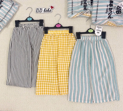 SET 3 QUẦN DÀI KẺ BÉ GÁI SẴN