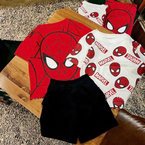 SET 2 ÁO 1 QUẦN NGƯỜI NHỆN BÉ TRAI SẴN (xả 79k)