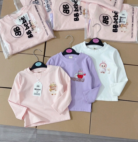 SET 3 ÁO ZIP LABUBU DÀI TAY CHO BÉ SẴN