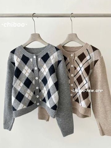 ÁO LEN CARDIGAN TRÁM QC NỮ THU ĐÔNG