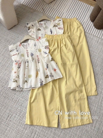 SET CÁNH TIÊN HOẠ TIẾT HOA LÁ CÀNH NỮ