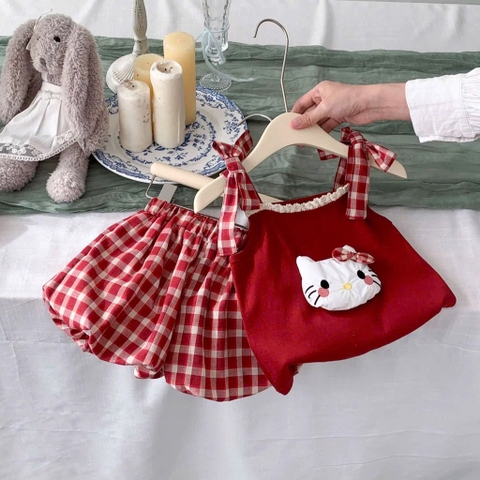 SÉT BỘ HELLO KITTY QUẦN BÍ BÉ GÁI SẴN
