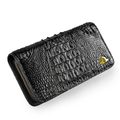 Clutch DOLO hai khóa Da Cá Sấu - PKC12CS
