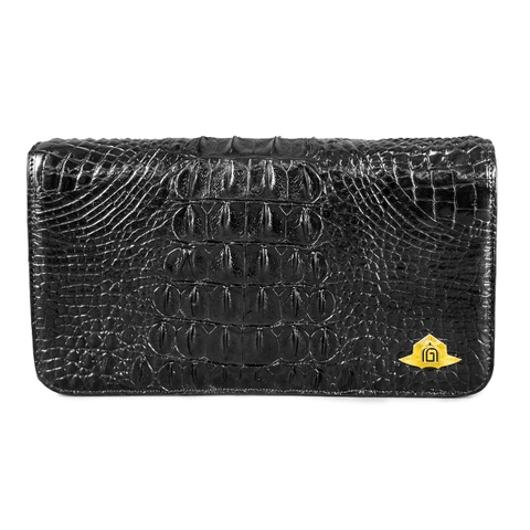 Clutch DOLO hai khóa Da Cá Sấu - PKC12CS