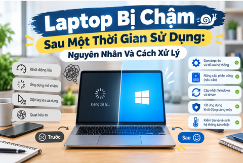 Laptop Bị Chậm Sau Một Thời Gian Sử Dụng: Nguyên Nhân Và Cách Xử Lý