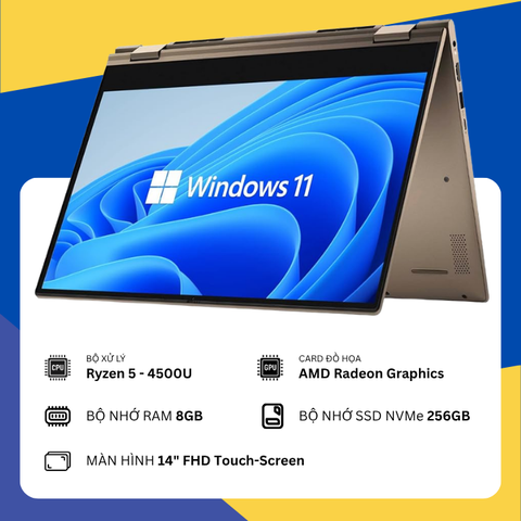Dell Inspiron 7405 2-in-1 (Ryzen 5-4500U/8GB RAM/ SSD 256GB/14" FHD Touch-Screen)