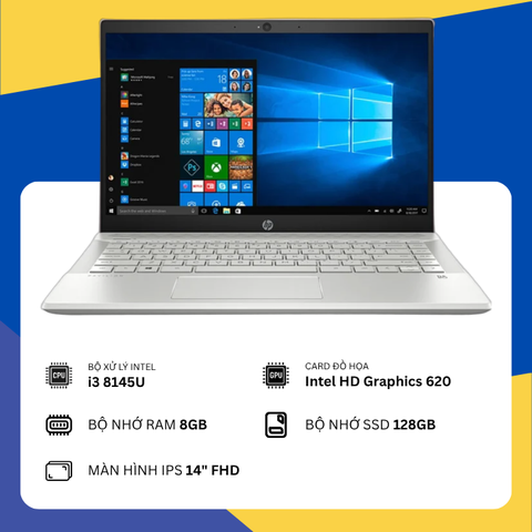 HP Pavilion 14-ce1011TU (i3-8145U/8GB RAM/SSD 128GB/14" FHD)
