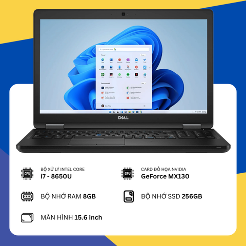 Dell Latitude 5590 (i7-8650U/8GB RAM/SSD 256GB/NVIDIA MX130/15.6" FHD)